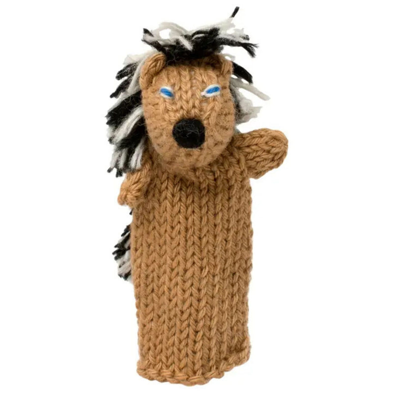 Organic Cotton Finger Puppet - Porcupine