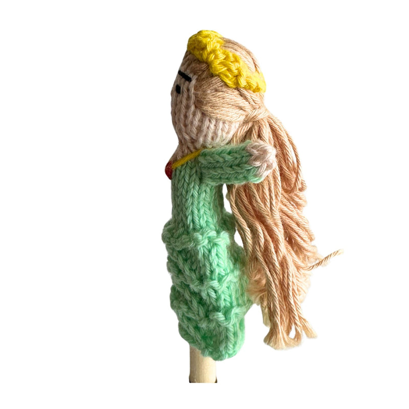 Organic Cotton Finger Puppet - Princess