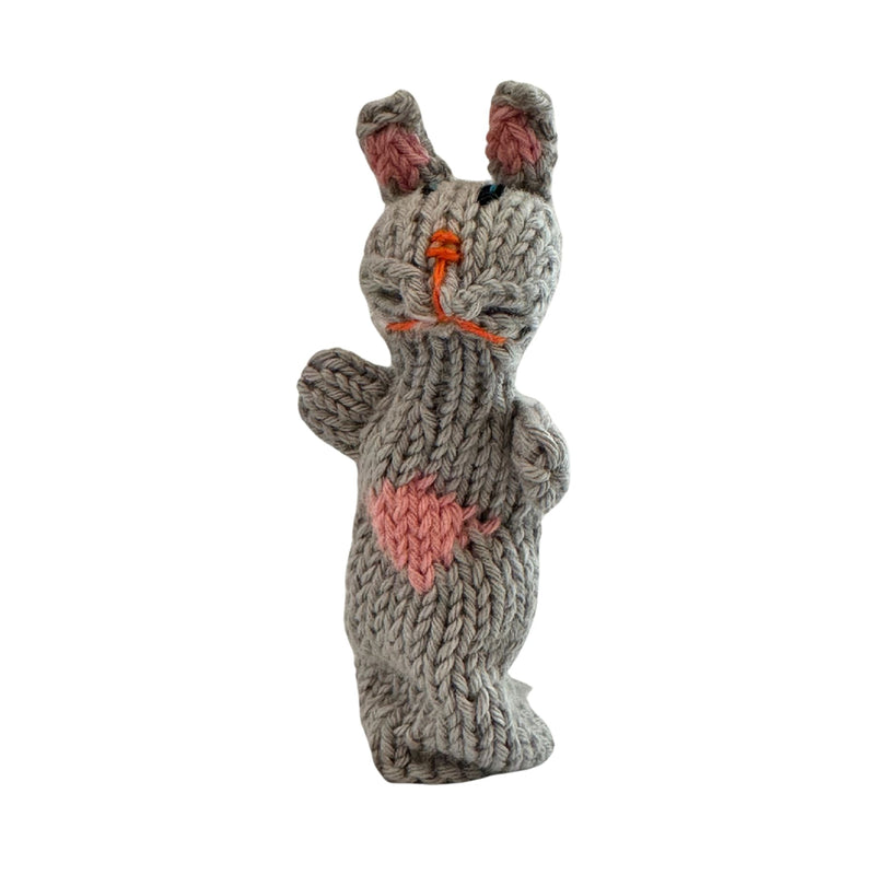Organic Cotton Finger Puppet - Rabbit