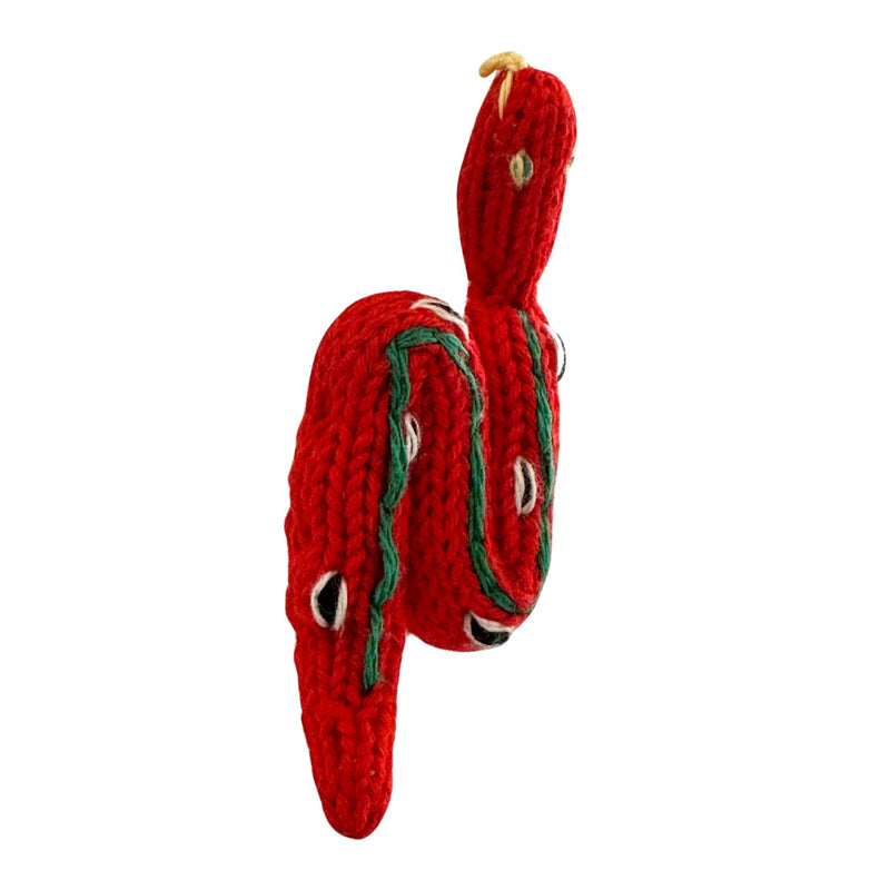 Organic Cotton Finger Puppet - Snake