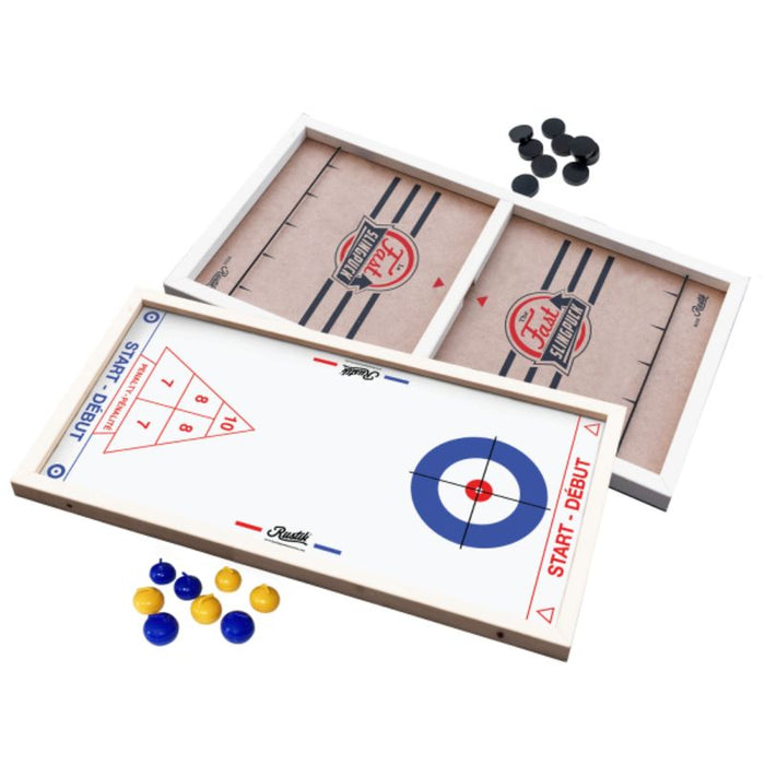 Slingpuck / Curling / Shuffleboard 3-in-1