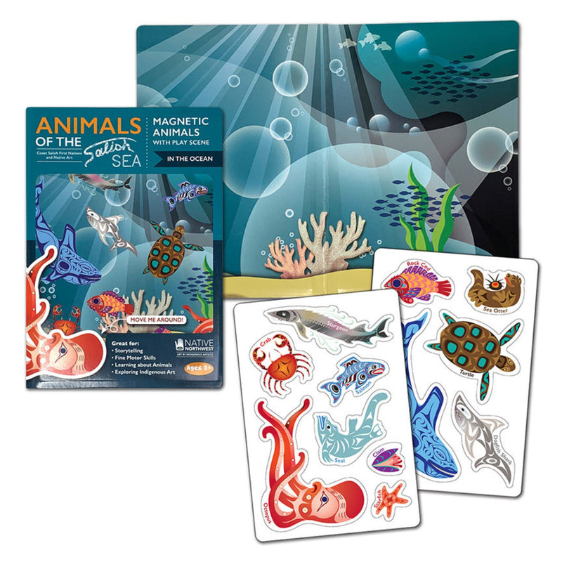 Magnetic Animals with Play Scene