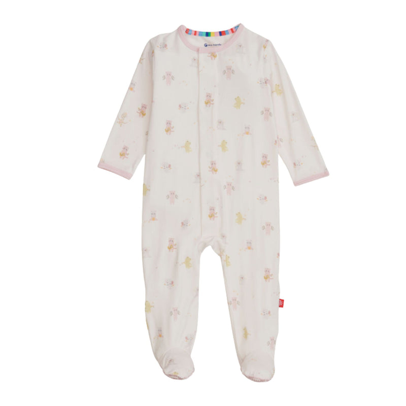 Modal Magnetic Footie - Pink Baby Beats