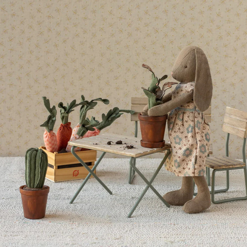 Miniature Flower Pot with Cactus