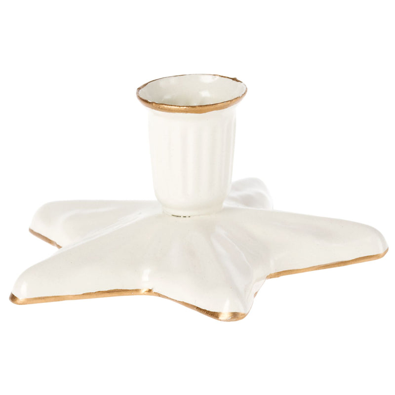 Star Candle Holder - Off White