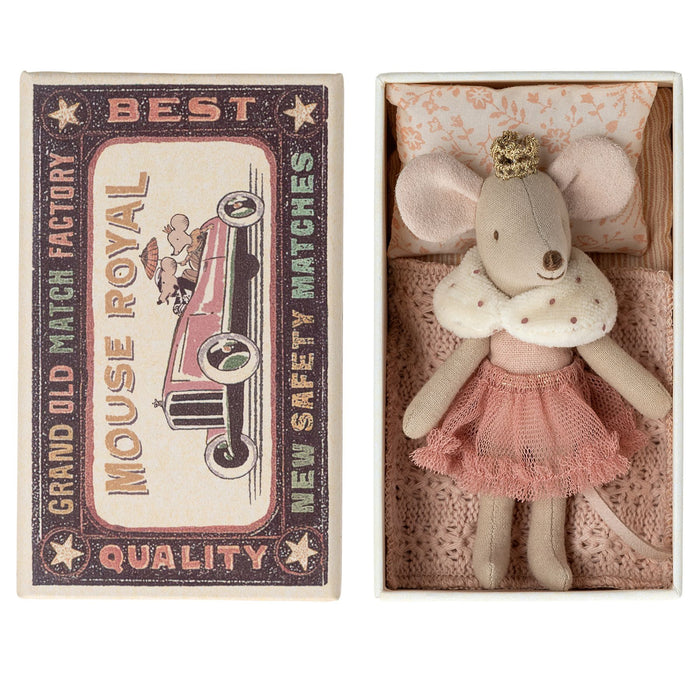 Princess Little Sister Mouse in Box, Rose