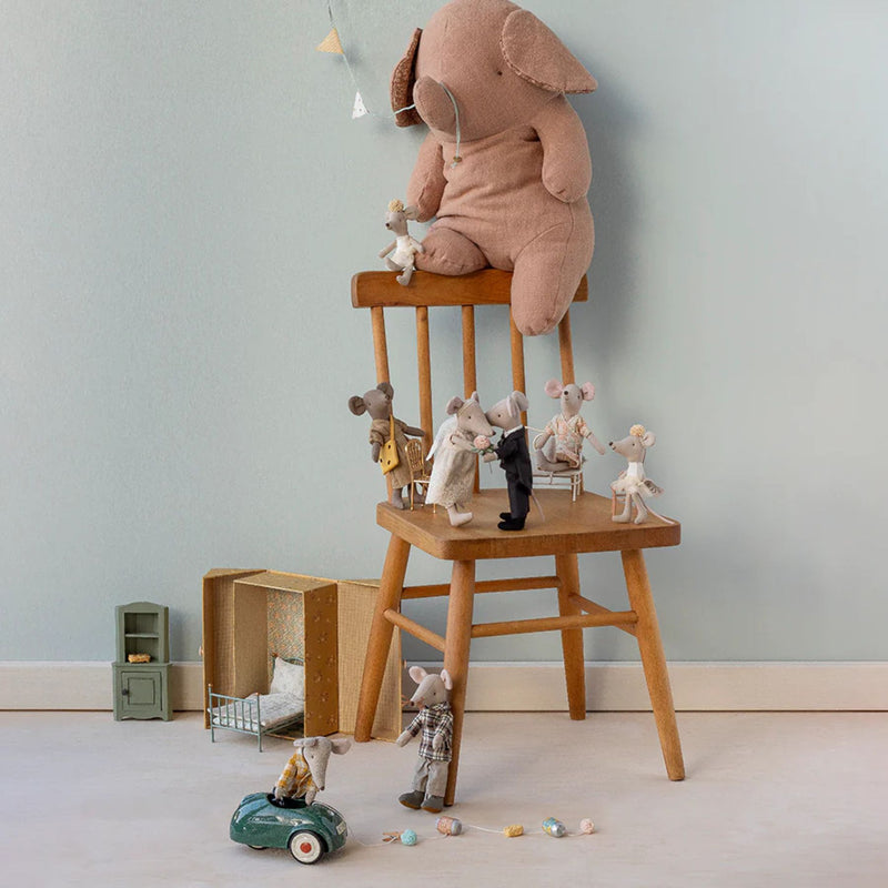 Wedding Mice Couple in Ocher Box, Mum + Dad