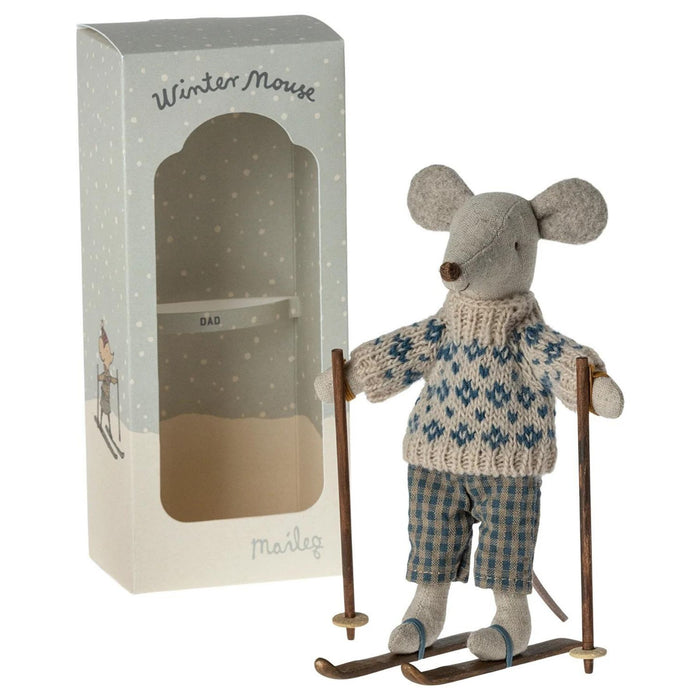 Winter Mouse with Ski Set