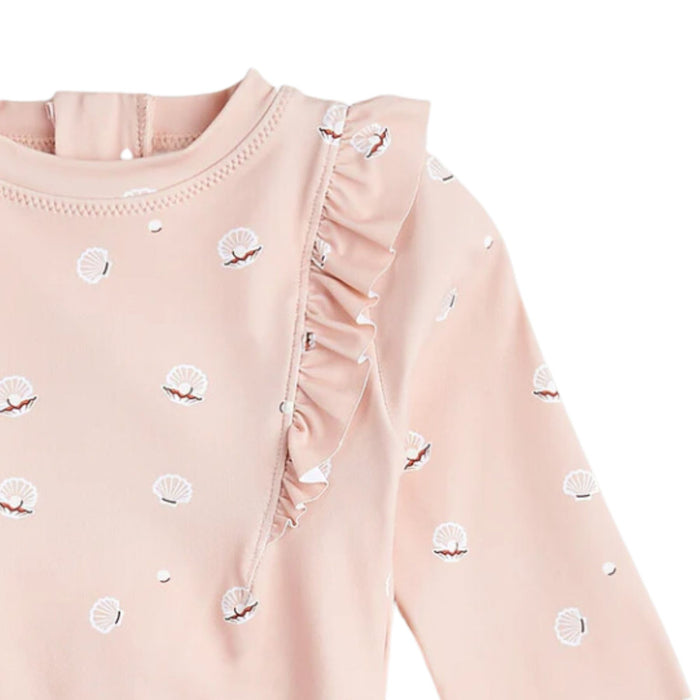 Long Sleeve Swimsuit, Pearl Shell Pink