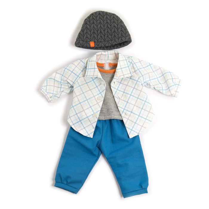 Baby Doll Clothes - Mild Weather Blue Set