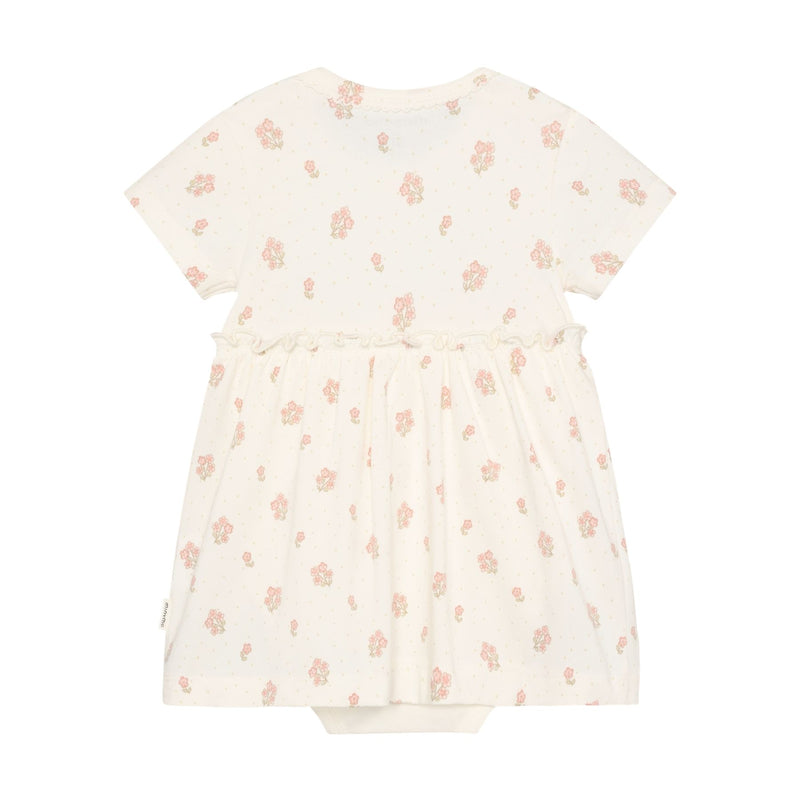 Organic Cotton Body Dress Peach Flower