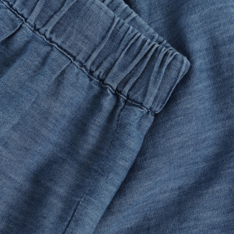 Cotton Chambray Shorts