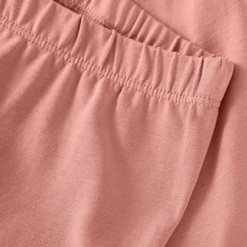 Organic Cotton Girl Leggings Rosette