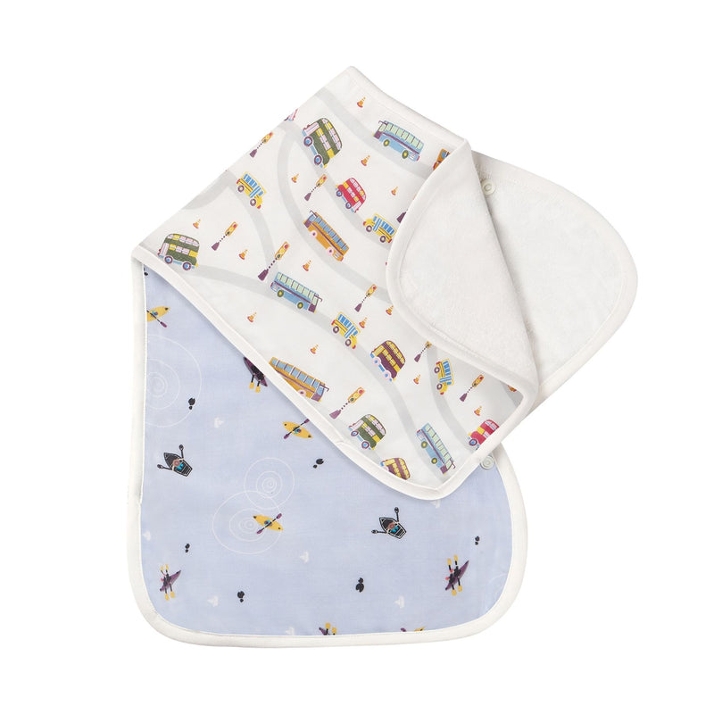 Bamboo Muslin Burp 'n Bib, 2 pack
