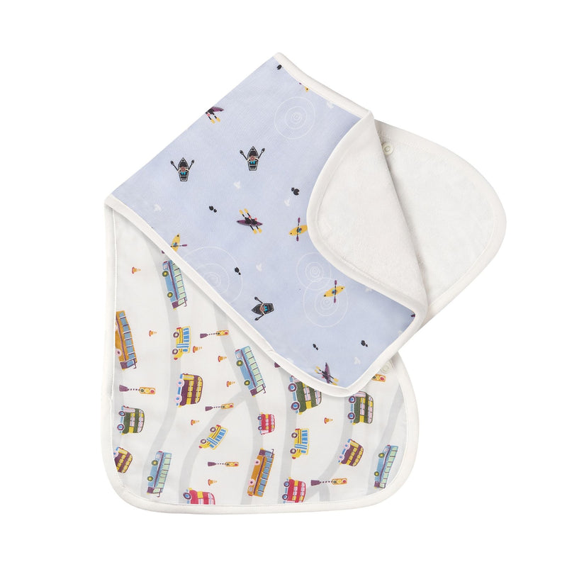 Bamboo Muslin Burp 'n Bib, 2 pack