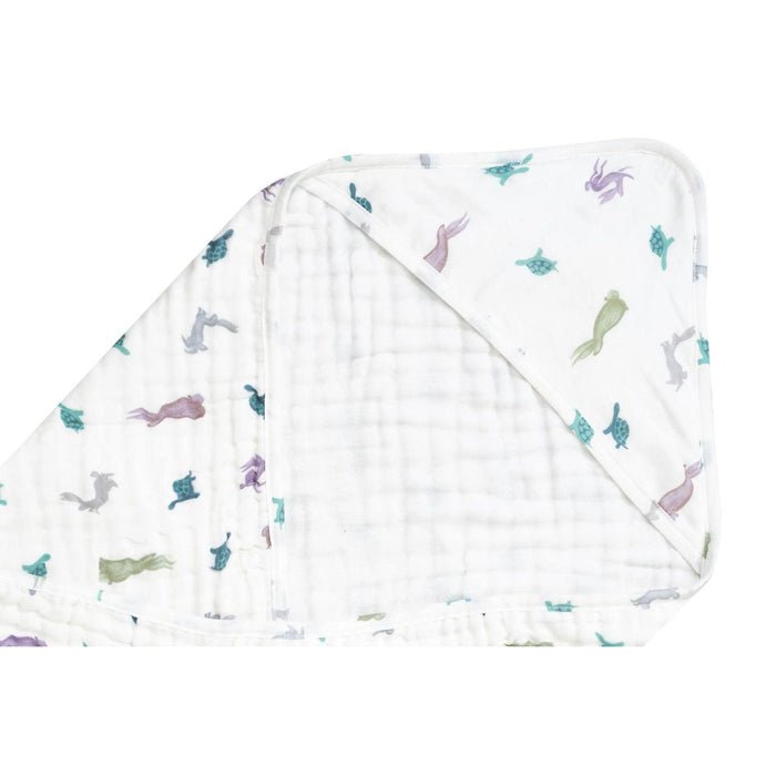 9-Layer Organic Cotton Hooded Baby Bath Towel