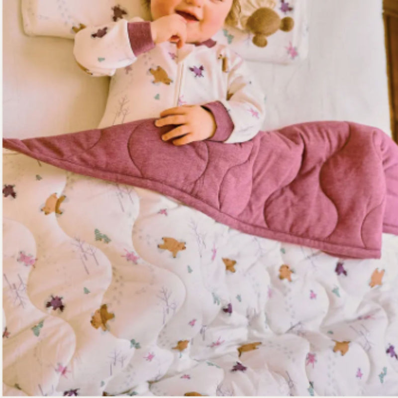 Quilted Bamboo Jersey Cozy Blanket