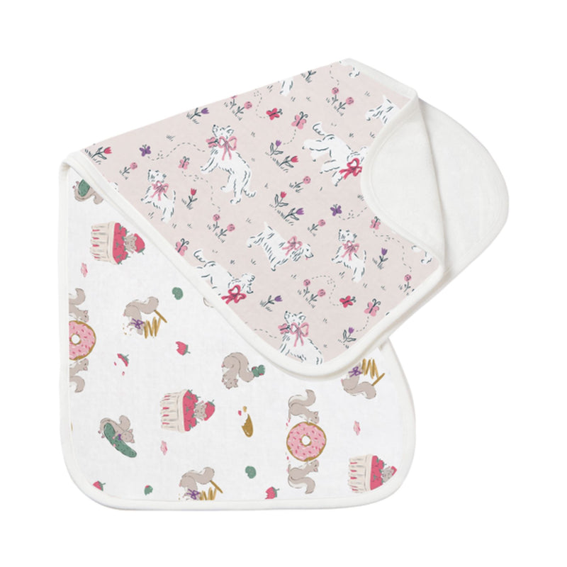 Bamboo Muslin Burp 'n Bib, 2 pack