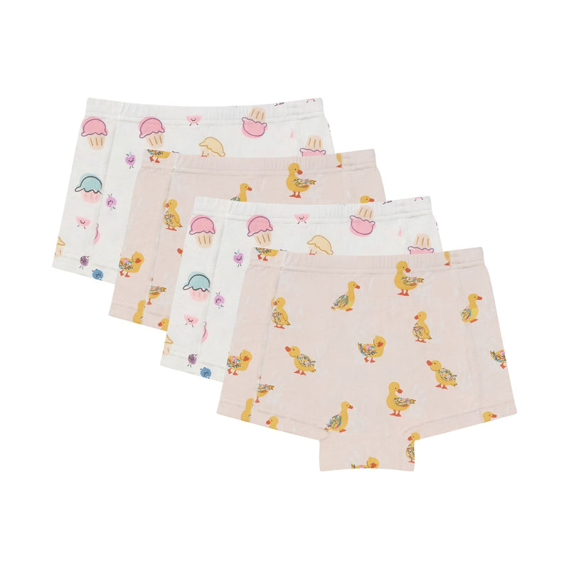 Bamboo Girls Boxer Underwear (4pack)