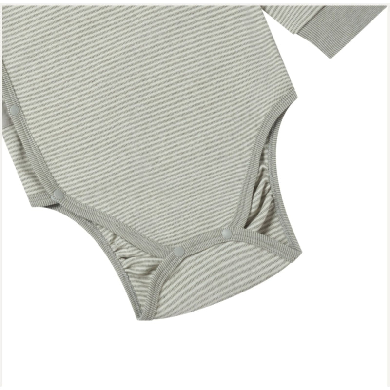 Organic Cotton Basic, Ribbed Kimono LS Onesie