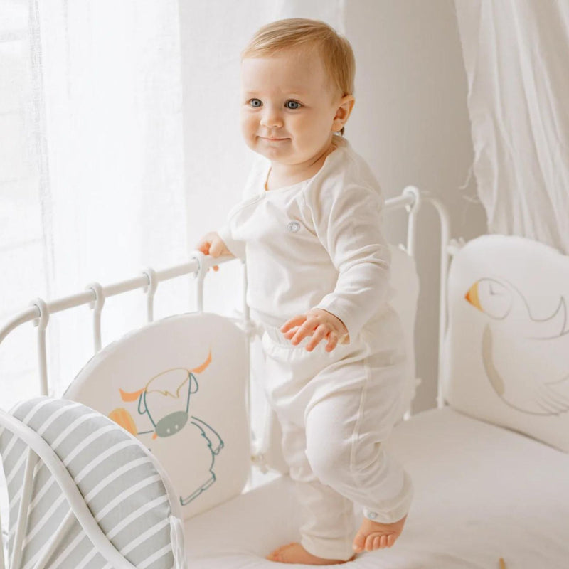 Organic Cotton Basic, Long Sleeve Kimono + Harem Pants Set