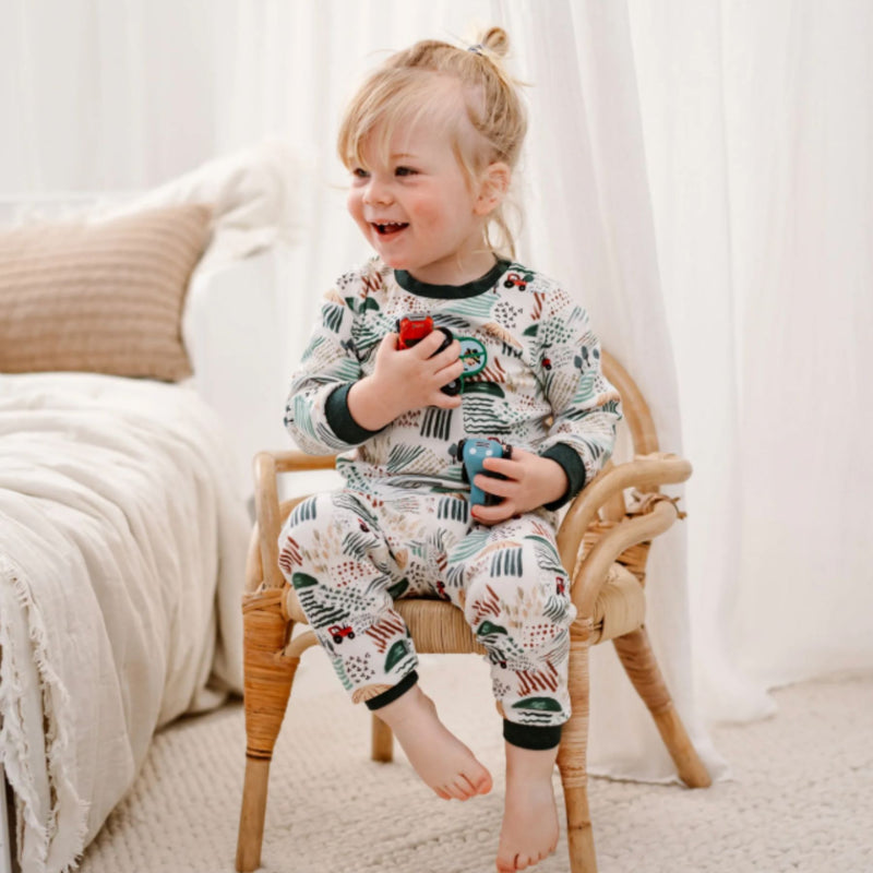 Organic Cotton Two-Piece Long Sleeve PJ Set