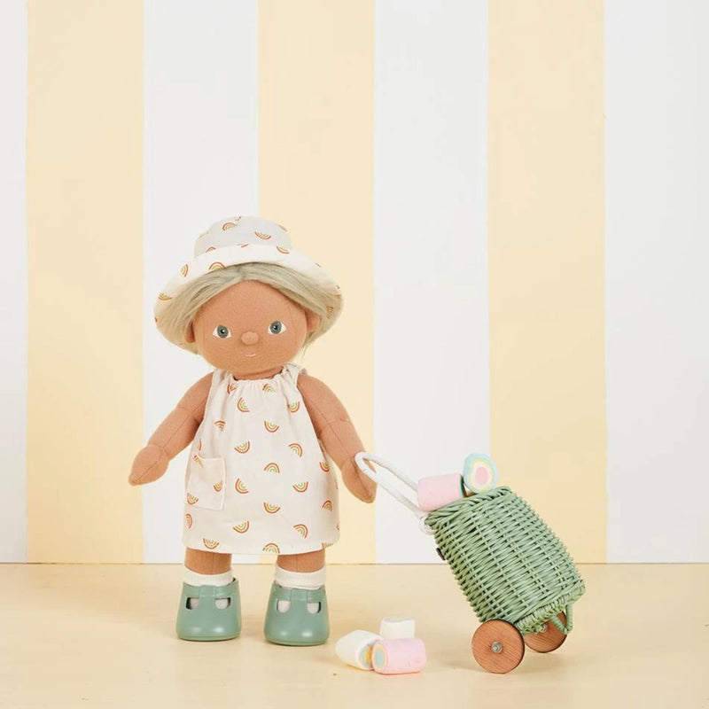 Cotton Una Rainbow Dress Set - Ivory