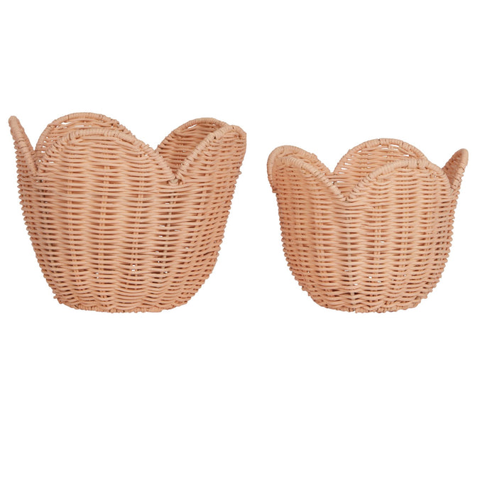 Rattan Lily Basket Set