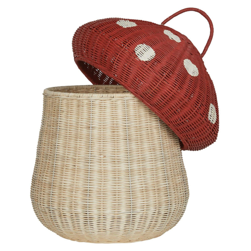 Rattan Mushroom Storage Basket