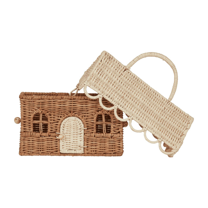 Rattan Gingerbread Casa Clutch