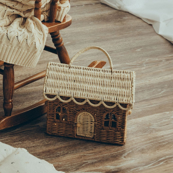 Rattan Gingerbread Casa Clutch