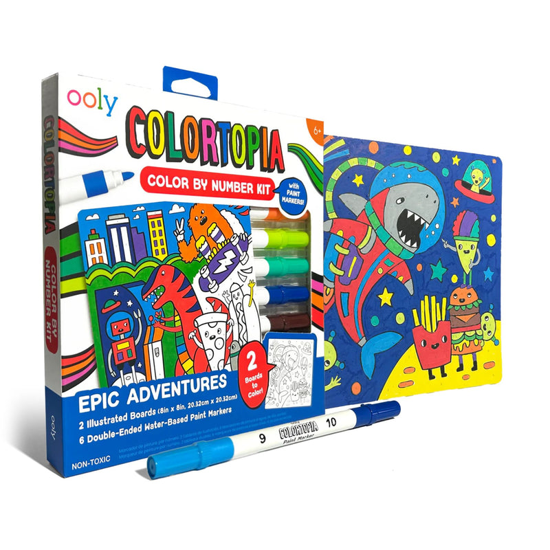 Colourtopia Colour By Number Kit