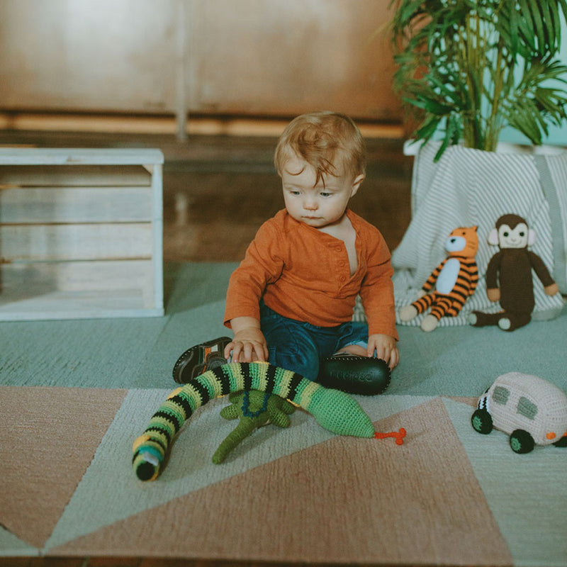 Organic Cotton Charming Snake Rattle