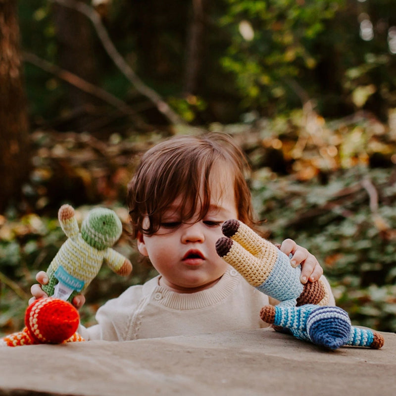Organic Cotton Waldorf Pixie Doll Rattle