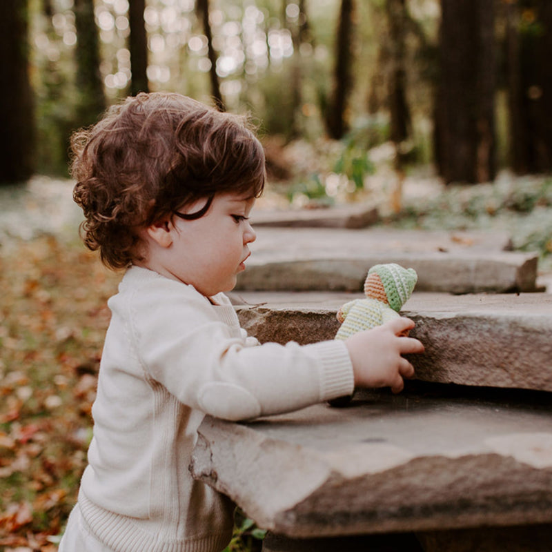 Organic Cotton Waldorf Pixie Doll Rattle