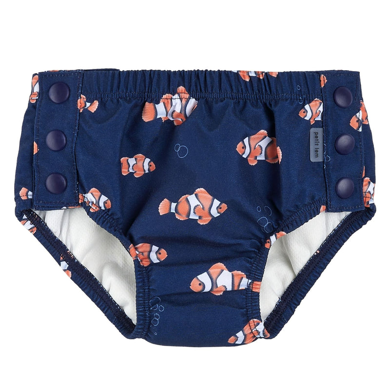 Clownfish Print Swim Diaper