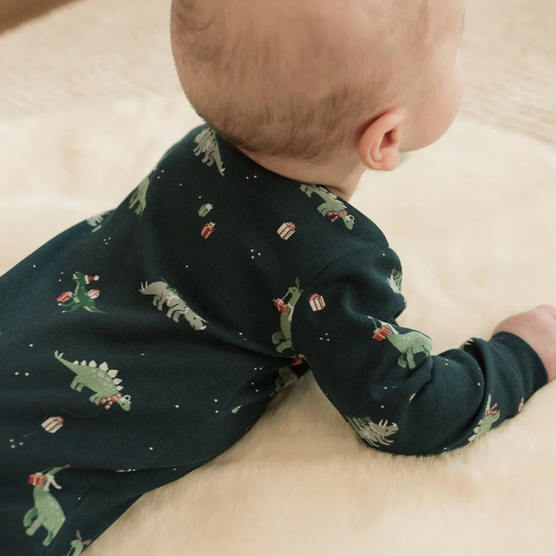 Holiday Dino Footed Sleeper