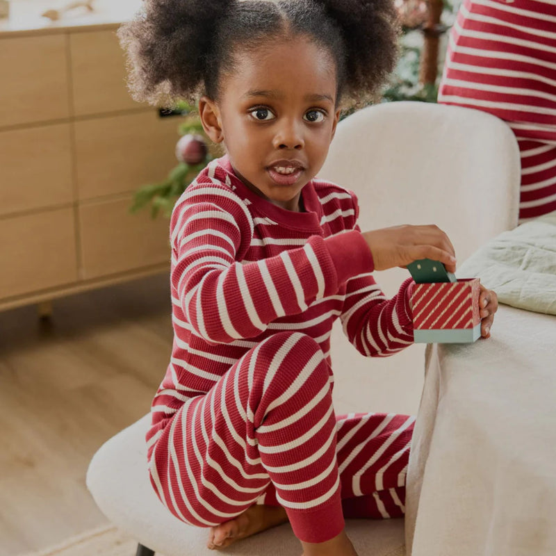 Red Striped Thermal PJ Set