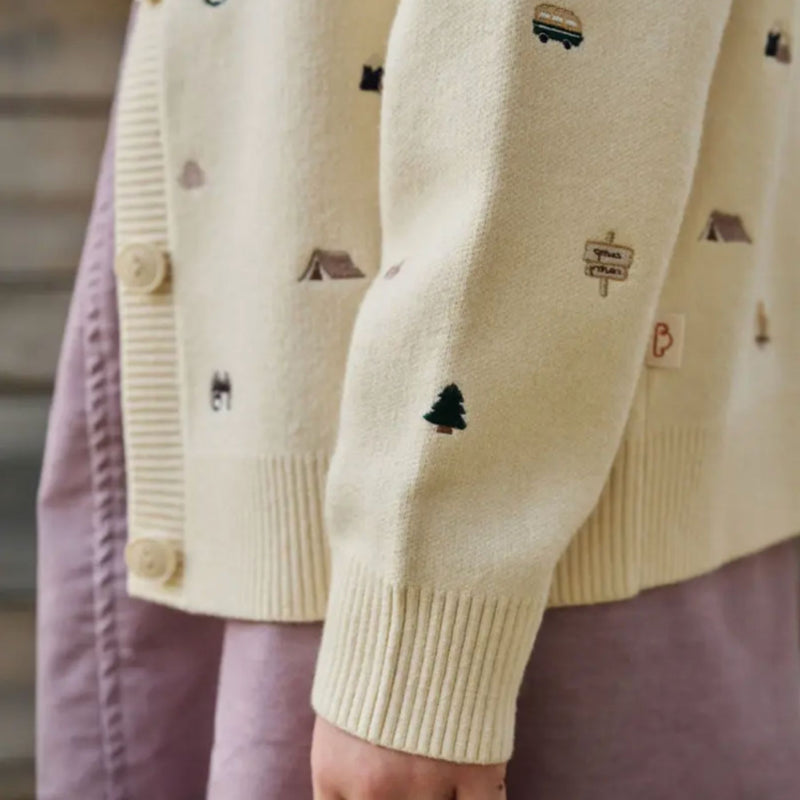 Cotton Knit Cardigan - Mini Camp