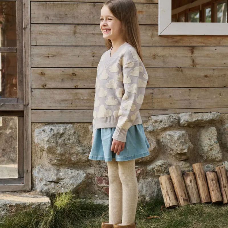 Cotton Denim Skirt - Dusk Blue