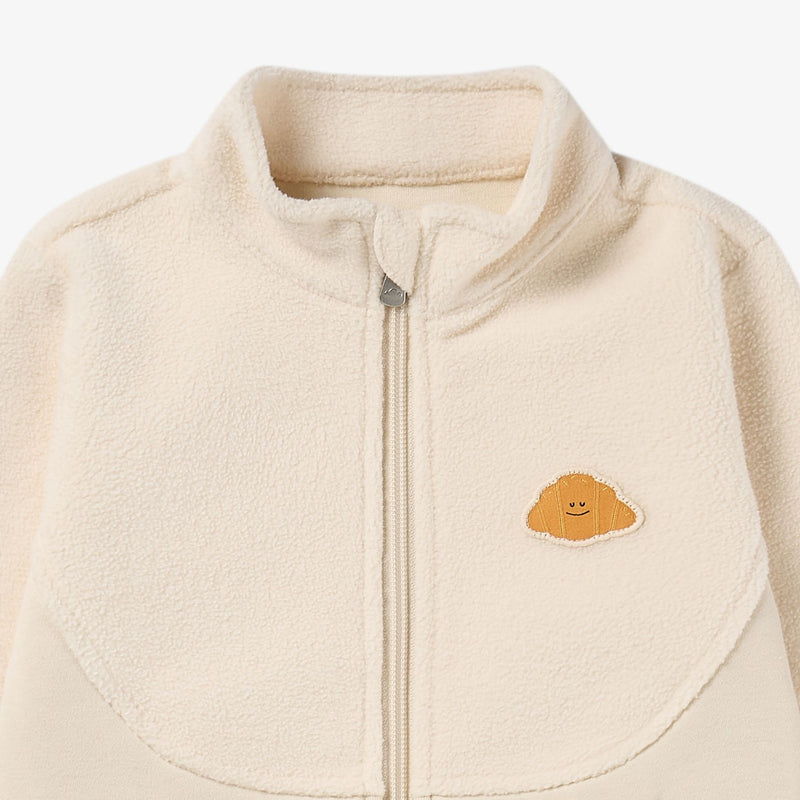Sorona Cozy Croissant Fleece Zip-up Jacket