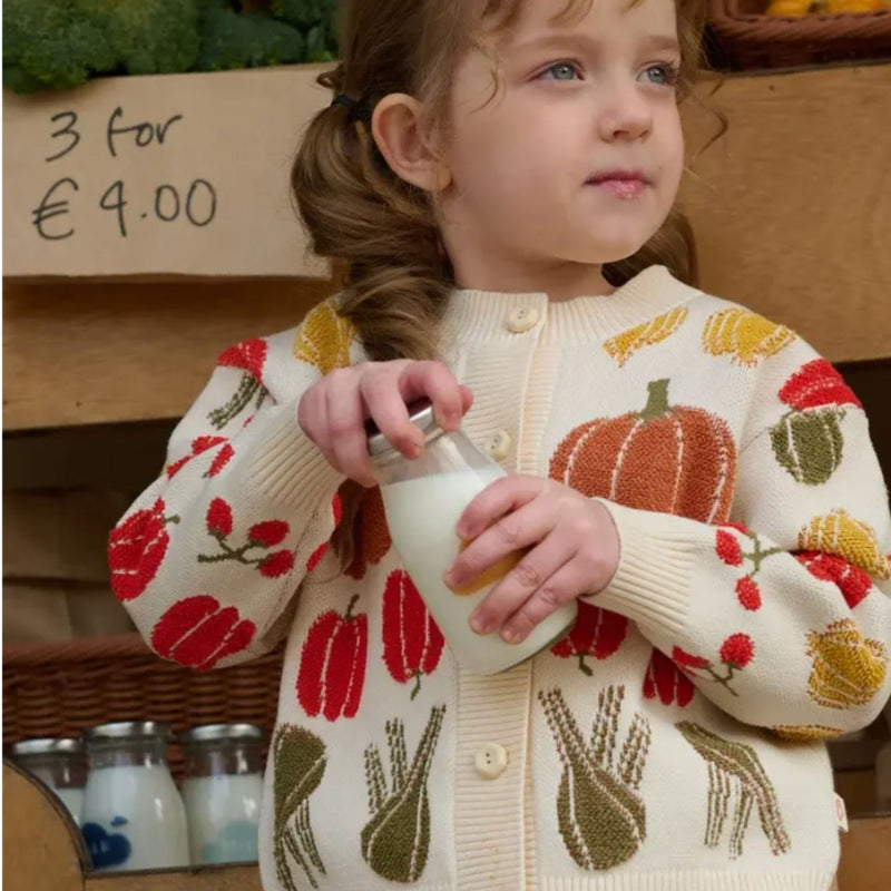 Veggie Tales  Jacquard Cardigan