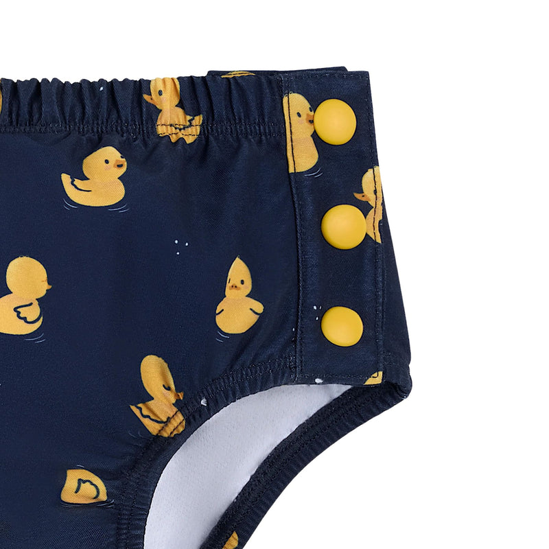 Rubber Ducks on Navy Swim Diaper