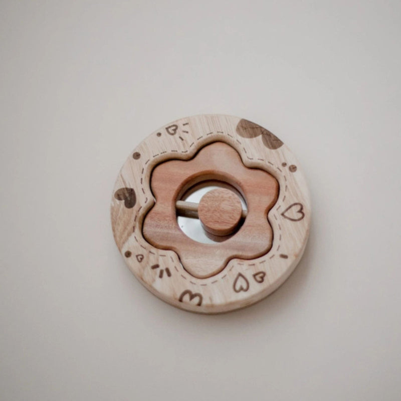 Rattle + Baby Mirror Set