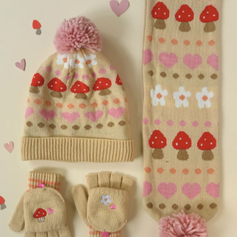 Alpine Fairisle Knitted Gloves
