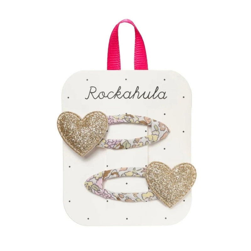 Fairytale Floral Heart Clips