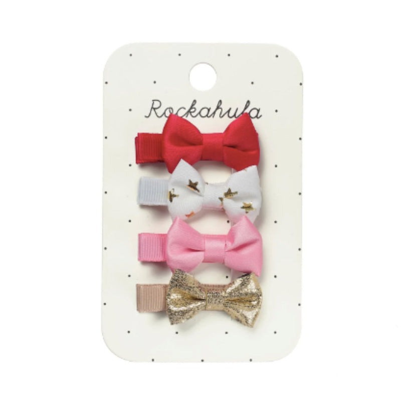 Festive Mini Bow Clips