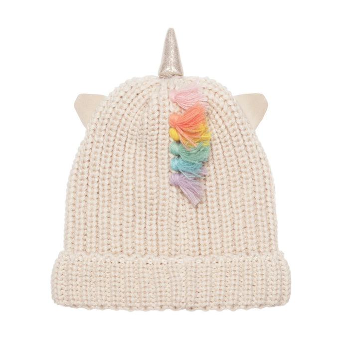 Rainbow Unicorn Knitted Hat