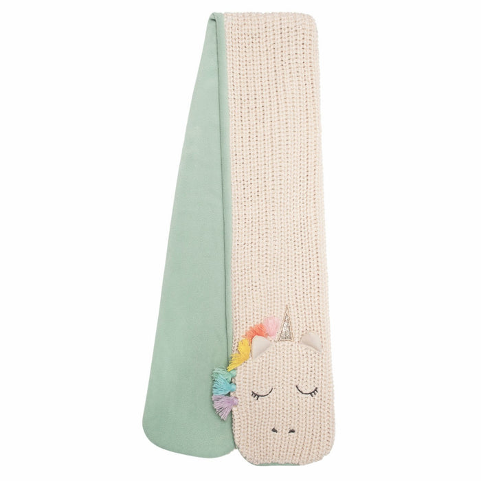 Rainbow Unicorn Knitted Scarf