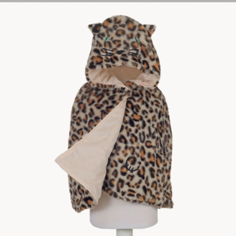 Leopard Dress Up Fluffy Cape